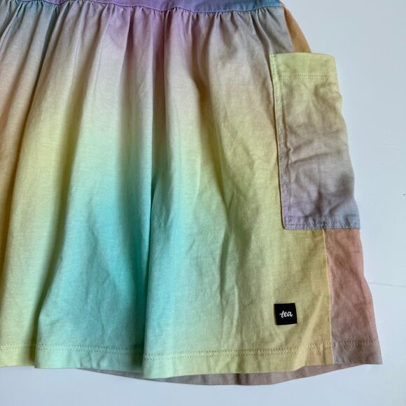 Tea Collection Pastel Flutter Sleeve Pocket Dress Girls 7 - Picture 10 of 11